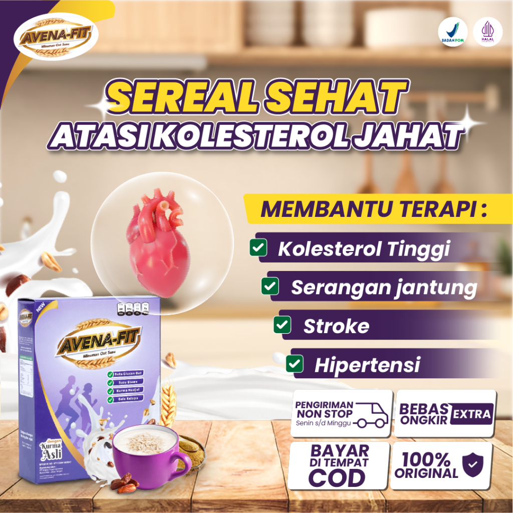 

AVENAFIT - Sereal Oat Susu Solusi Diet Pengganti Makan dan Solusi Kolesterol Tinggi Secara Alami