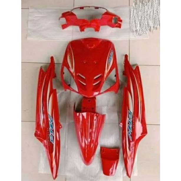 Body Halus Mio Sporty Merah Cabe + Striping full body Mio sporty 2007 Merah