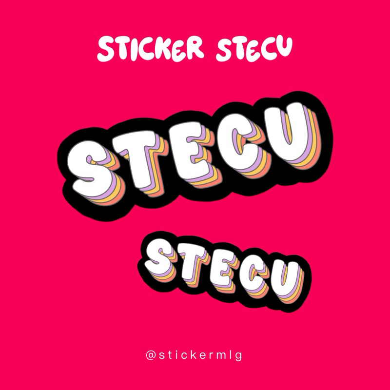 

STICKER STECU STECU STIKER LUCU WATERPROOF MOBIL MOTOR HELM DLL
