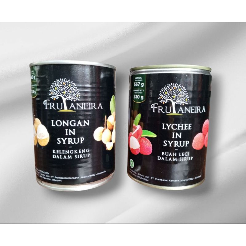 

Frutaneira Longan in Syrup / Lychee Syrup / Sirup Lengkeng dan Leci