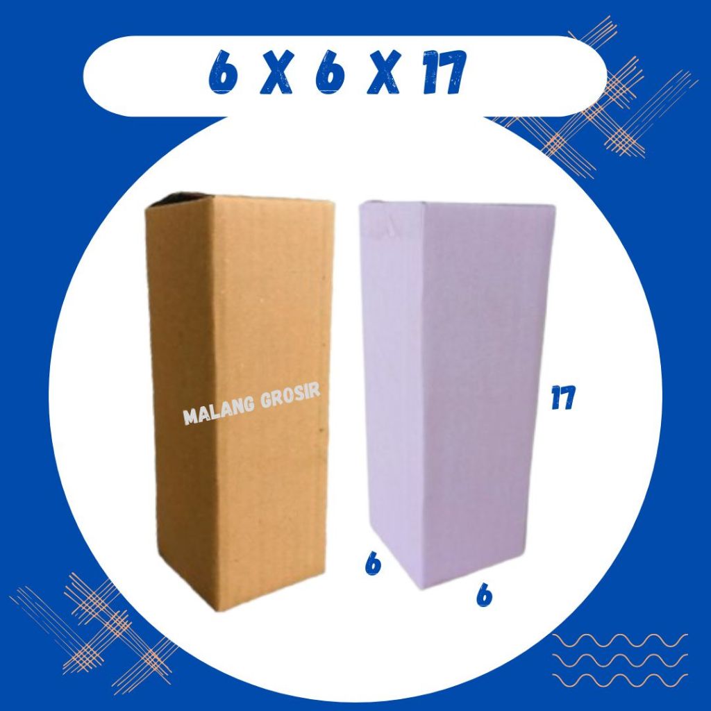 

Karton 6x6x17 Kardus A1 Packing Dus Kotak Kemasan Box Aksesoris Souvenir Sparepart Obat Madu