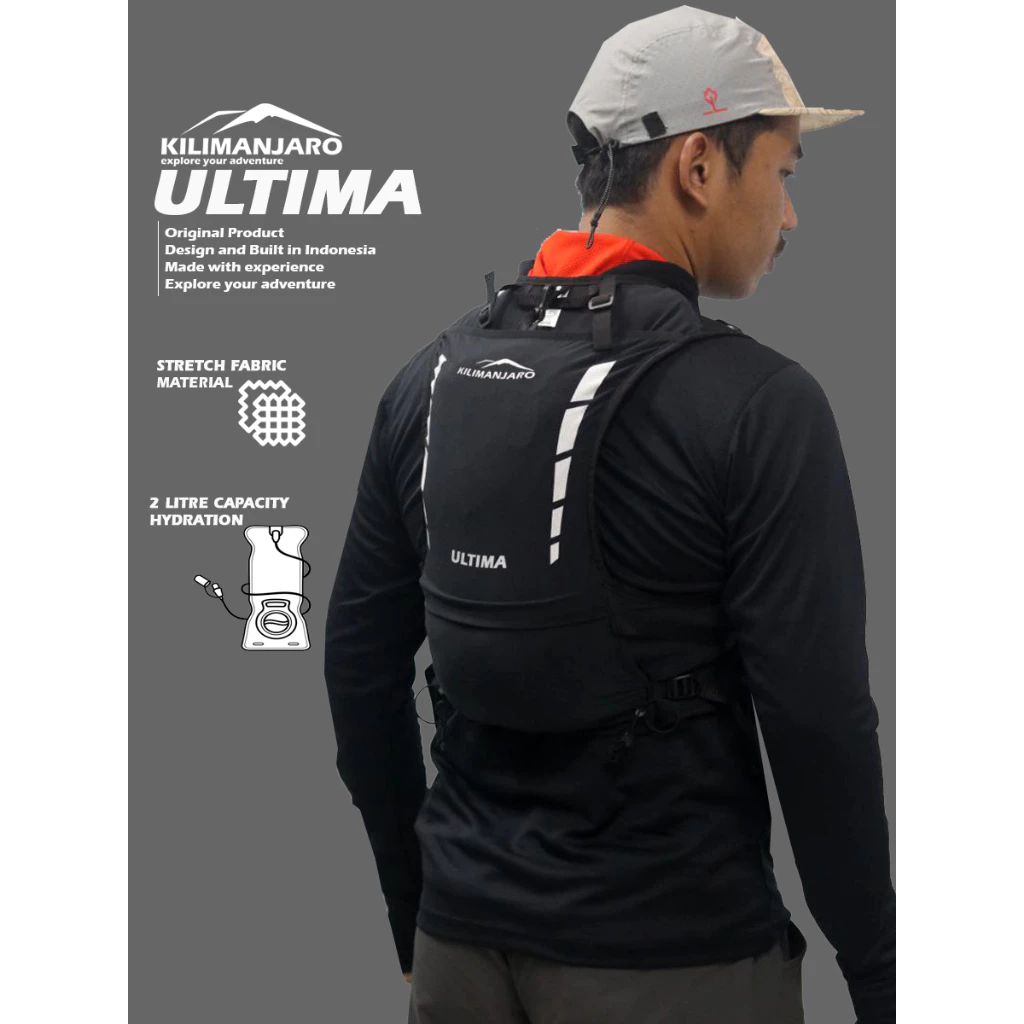 Kilimanjaro ULTIMA Running Vest - Hydropack Trail Running - Tas Lari - Tas Sepeda - Tas Waterbladder