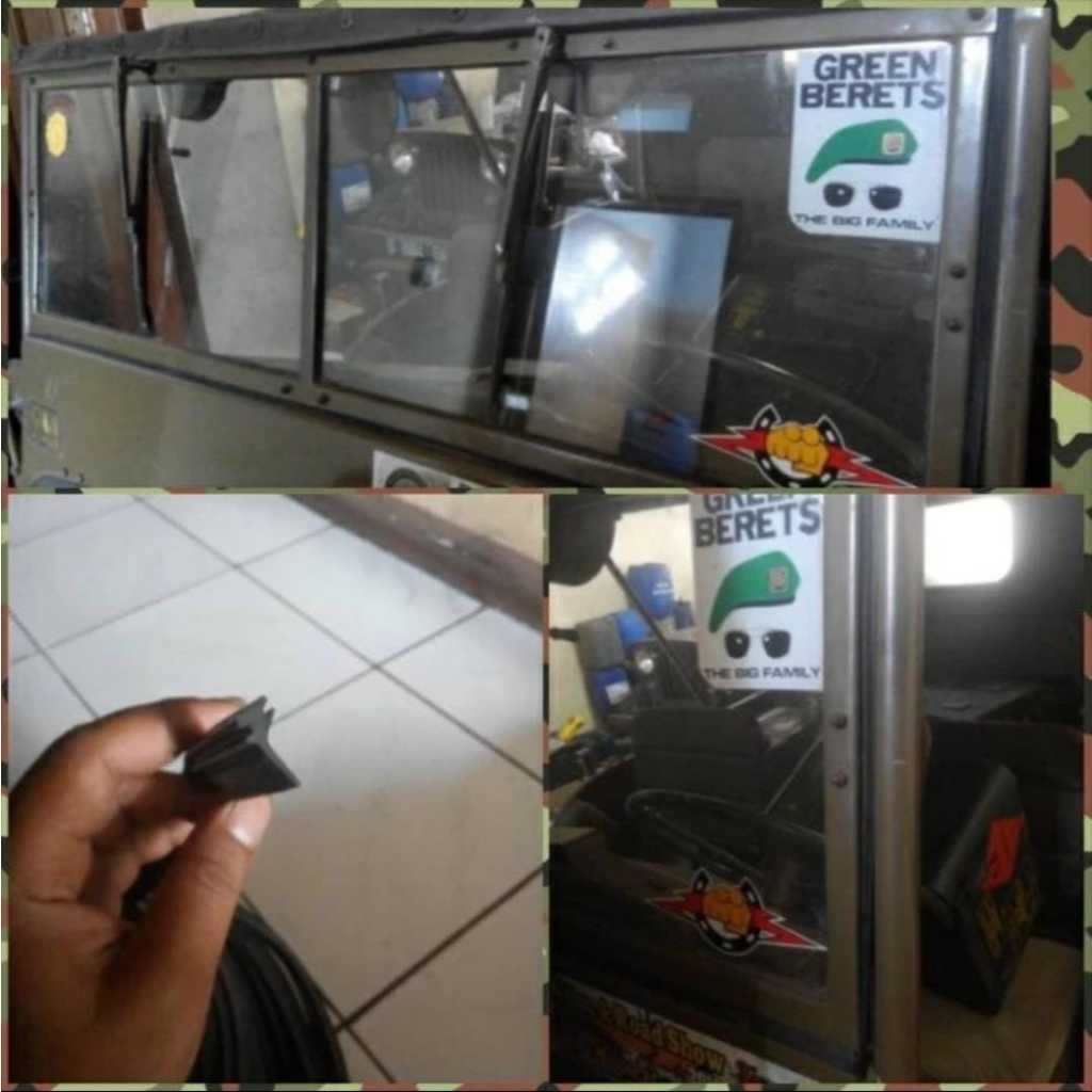 Karet Inner untuk Frame Kaca Jeep Willys 44 Spare Part Willys