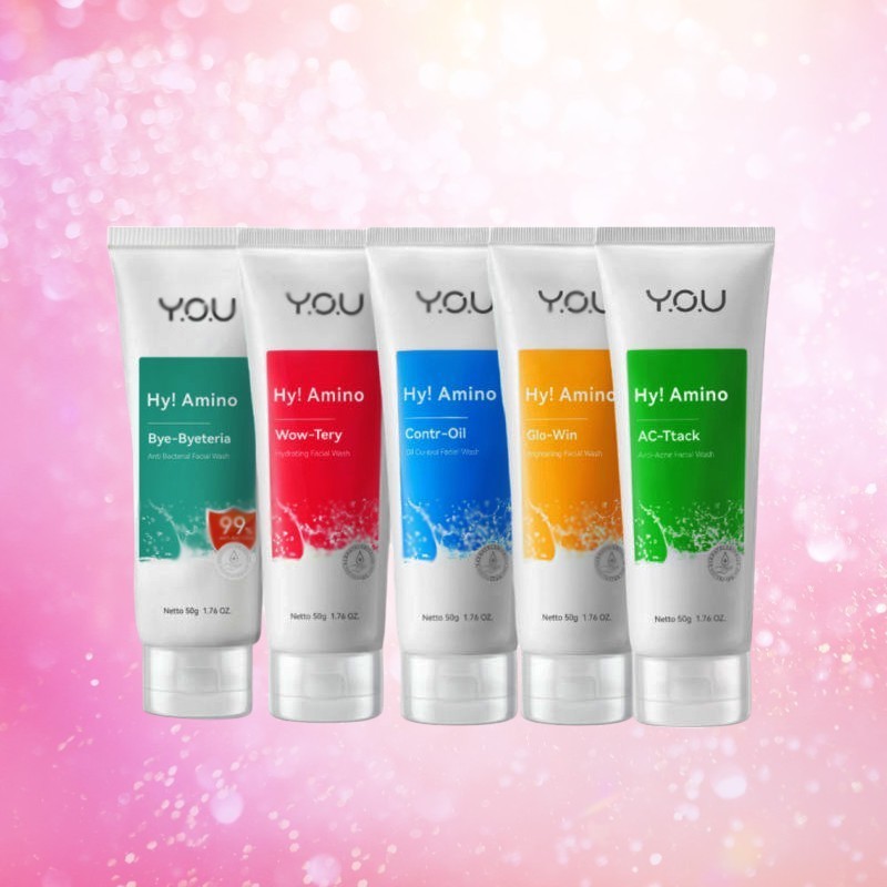 YOU FACIAL WASH Hy AMINO 100GR AURORA BEAUTY JAKARTA