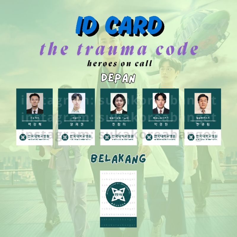 

ID Card Drakor Drama Korea Netflix The Trauma Code Heroes On Call