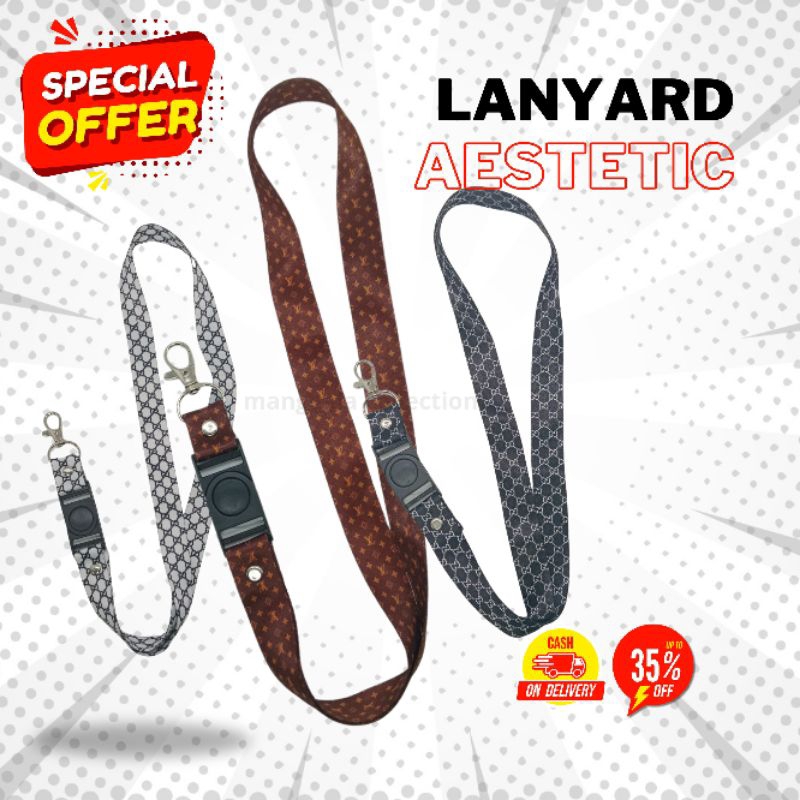 

Lanyard Id Card Aestetic Motif Luxury