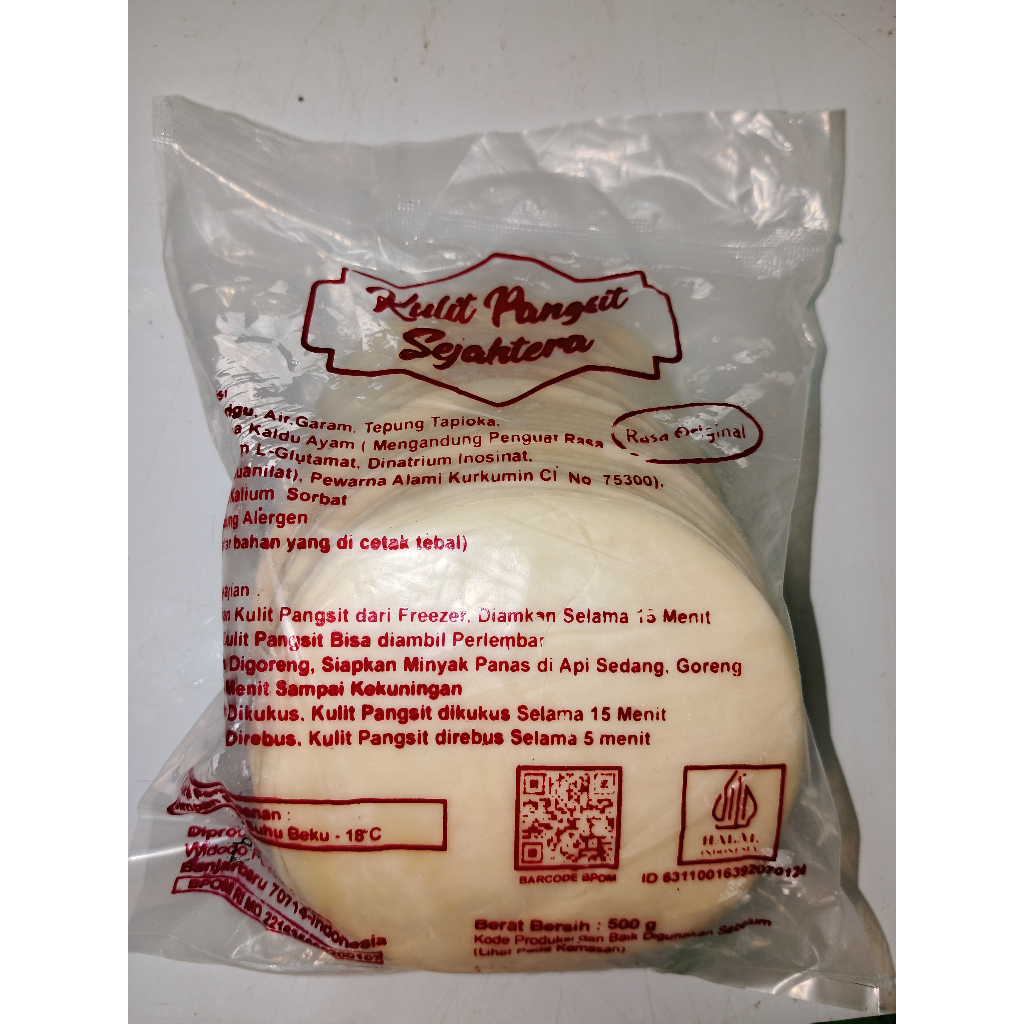 

Kulit Pangsit/dimsum Sejahtera