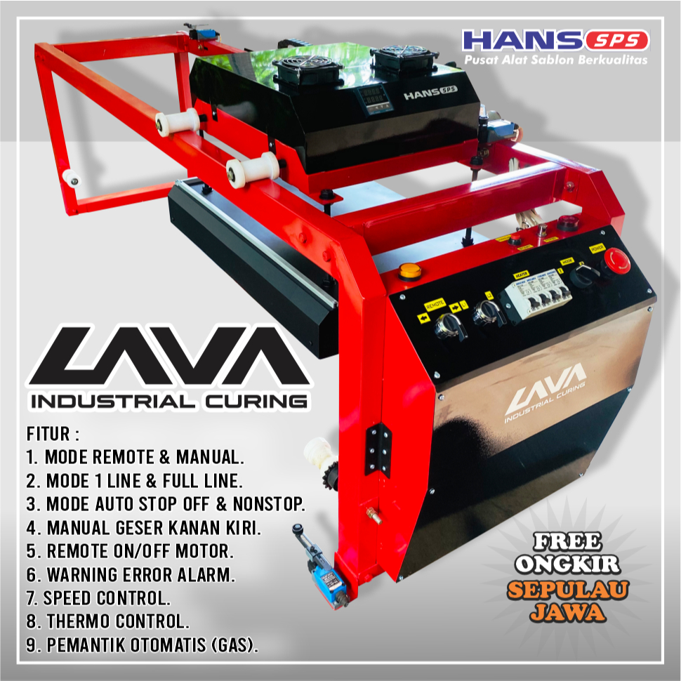 FREE ONGKIR LAVA CURING INDUSTRIAL LISTRIK/GAS OTOMATIS