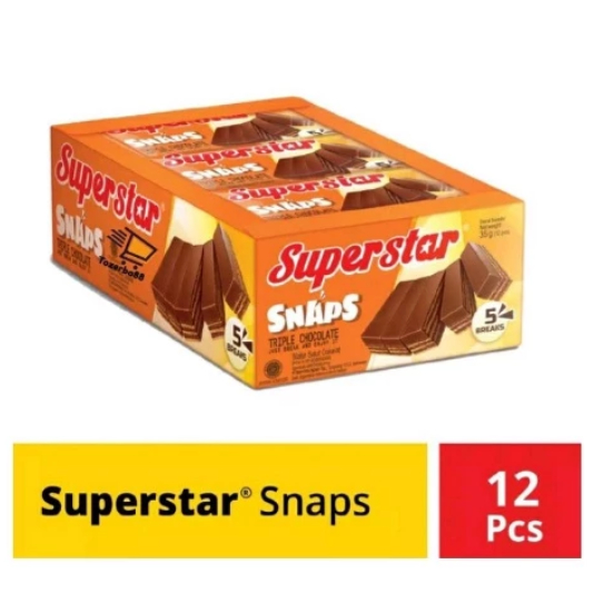 

SUPER STAR SNAPS 1BOX ISI 12 PCS / 28G