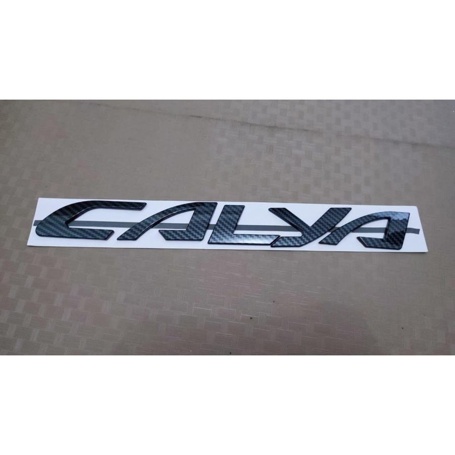 Emblem Kap Mesin Calya Carbon