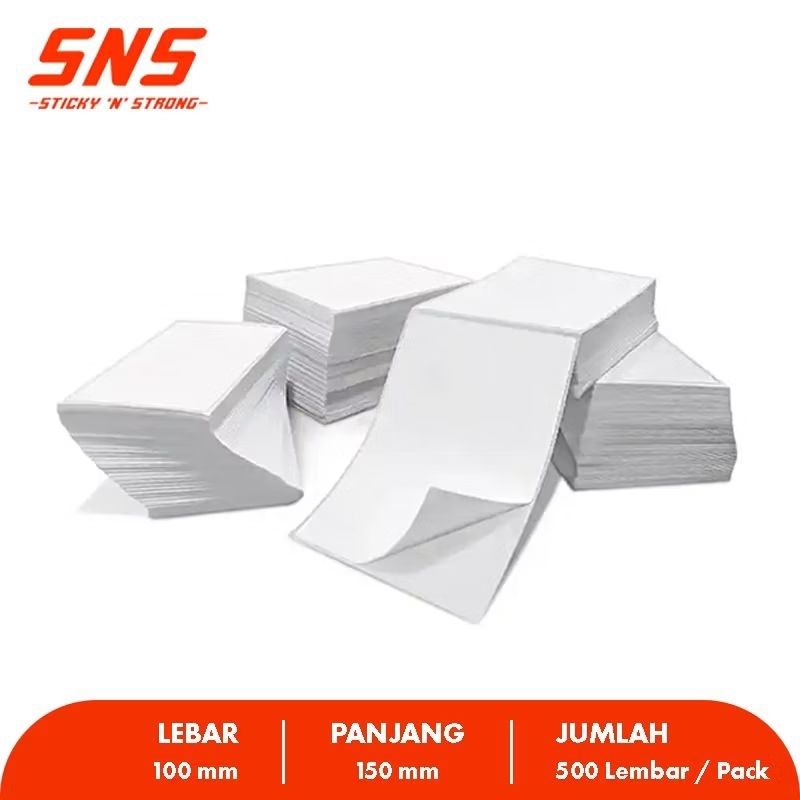 

Label Thermal / Sticker Thermal / Kertas Thermal 100x150cm A6 500lbr