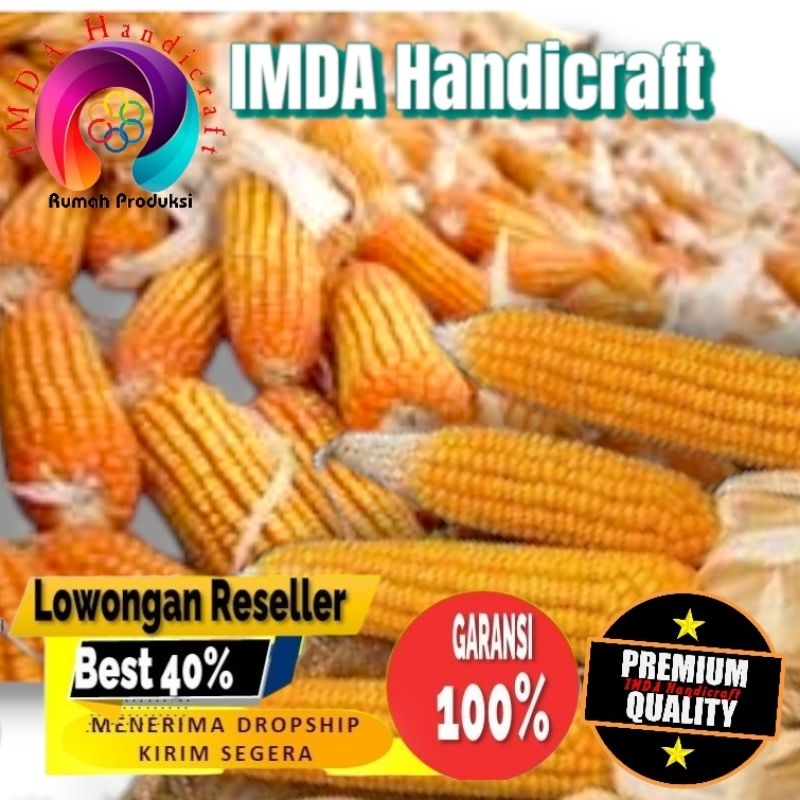 

IMDA HANDICRAFT Paket 1 kg JAGUNG PIPIL HIBRIDA Kwalitas Bersih Untuk Konsumsi Pakan Ternak Bibit Serta Keperluan lainnya
