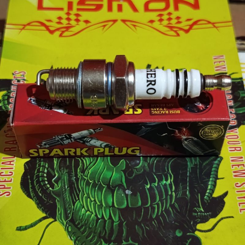 BUSI RACING 2T BP7HS RANDOM RACING MERAH 2T Busi Racing 2T Merah BP7HS Busi rx king f1zr force sigma