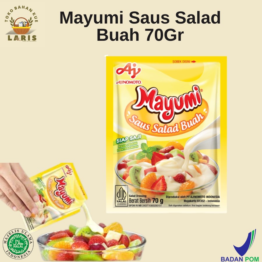 

MAYUMI SAUS SALAD BUAH 70 GRAM KEMASAN SACHET