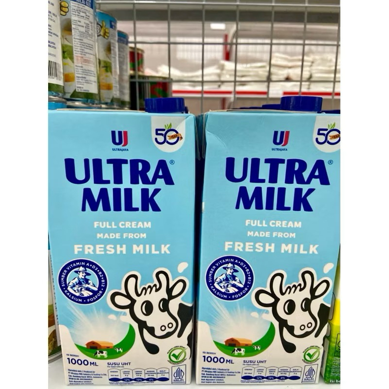 

susu ultra plain 1L 12pc 1 dus