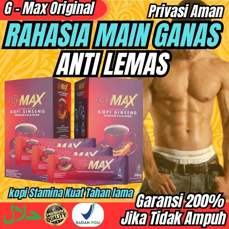 

HALAL DONG KOPI G-MAX BPOM KOPI STAMINA PRIA KOPI KUAT TAHAN LAMA MINUMAN EKSTRA GINGSENG