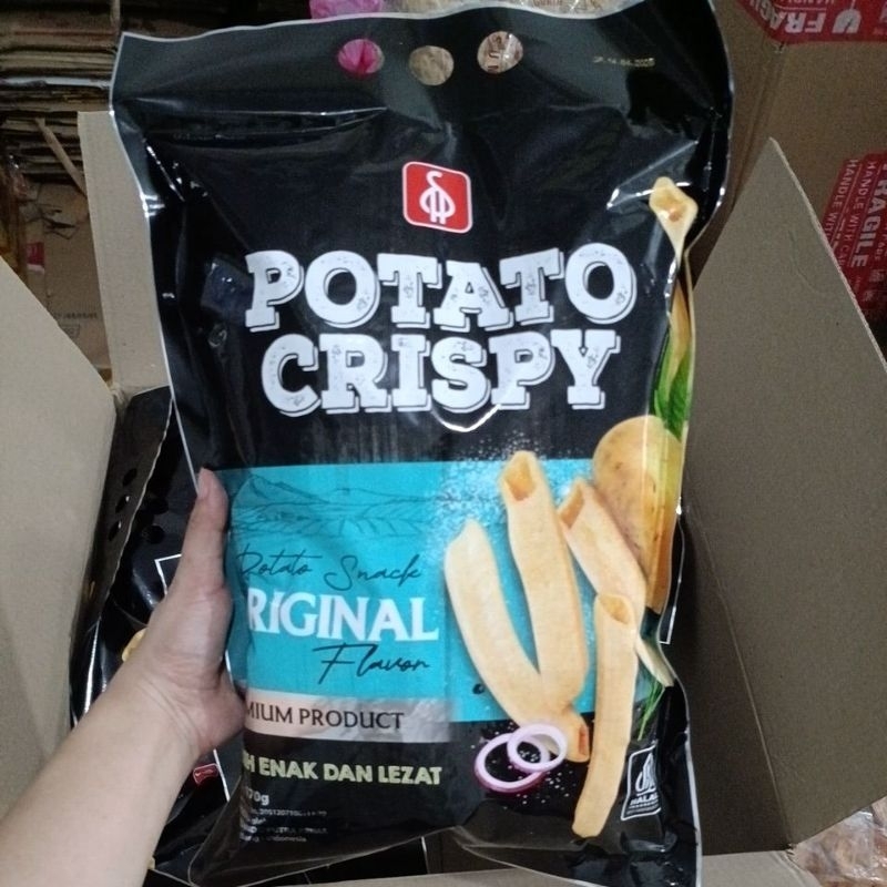 

[ Ready Medan ] Potato Crispy Original 170Gram / Renyah PREMIUM / Kerupuk Kentang