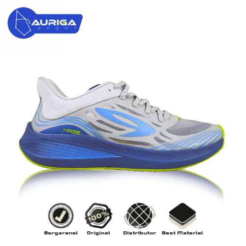 Sepatu Lari 910 Haze Vision Sepatu Lari - Abu-Muda Biru Kuning