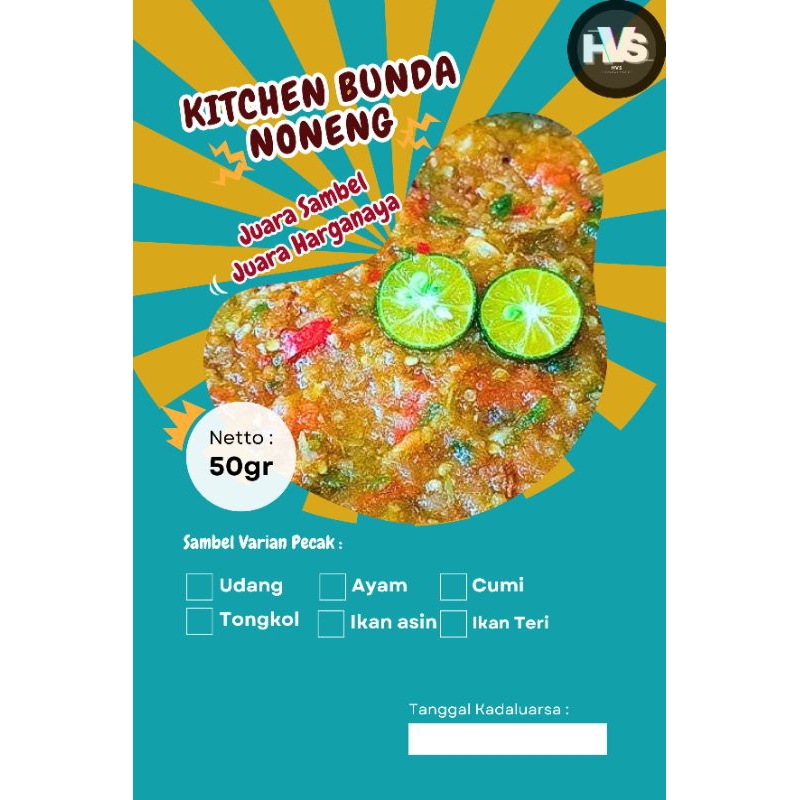 

Sambel SASET pecak 50gr Endul dul
