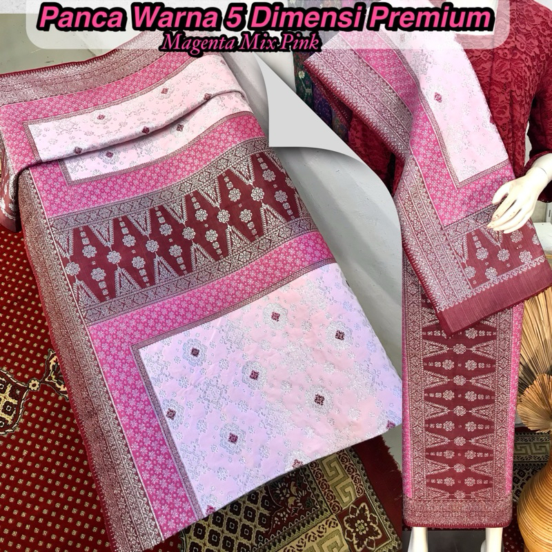 SONGKET PANCAWARNA 5 DIMENSI PREMIUM
