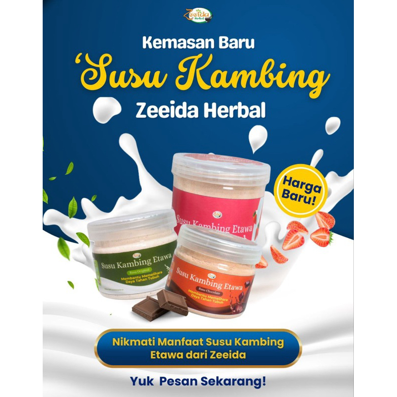 

SUSU KAMBING ETAWA ZEEIDA HERBAL 200gr | SUSU KAMBING | ZEEIDA HERBAL