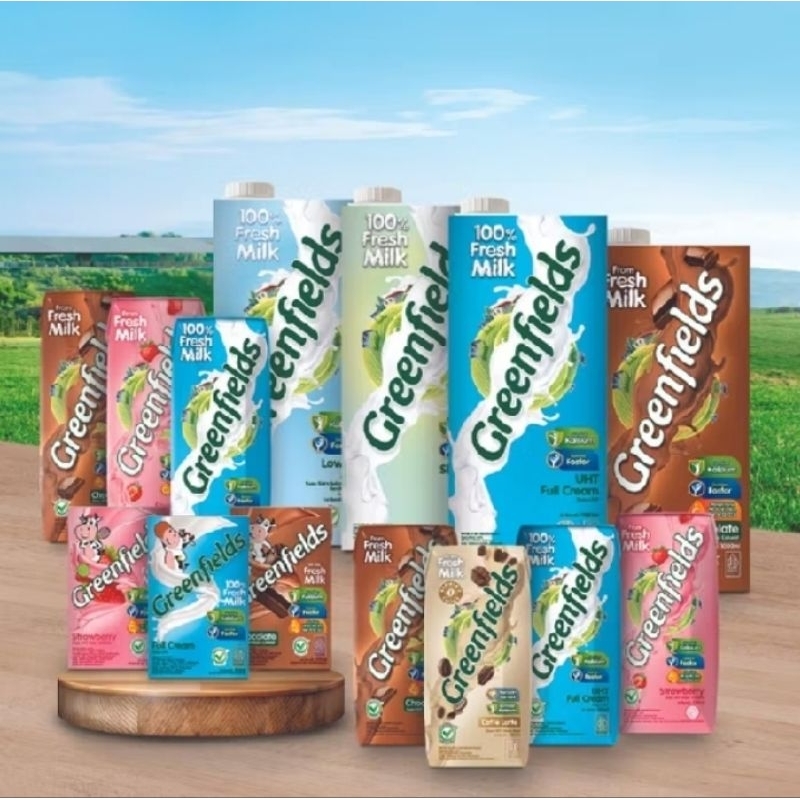 

Greenfields Susu Uht 200ml Full Cream Coklat Strawberry Belgian Choco Coffe Latte