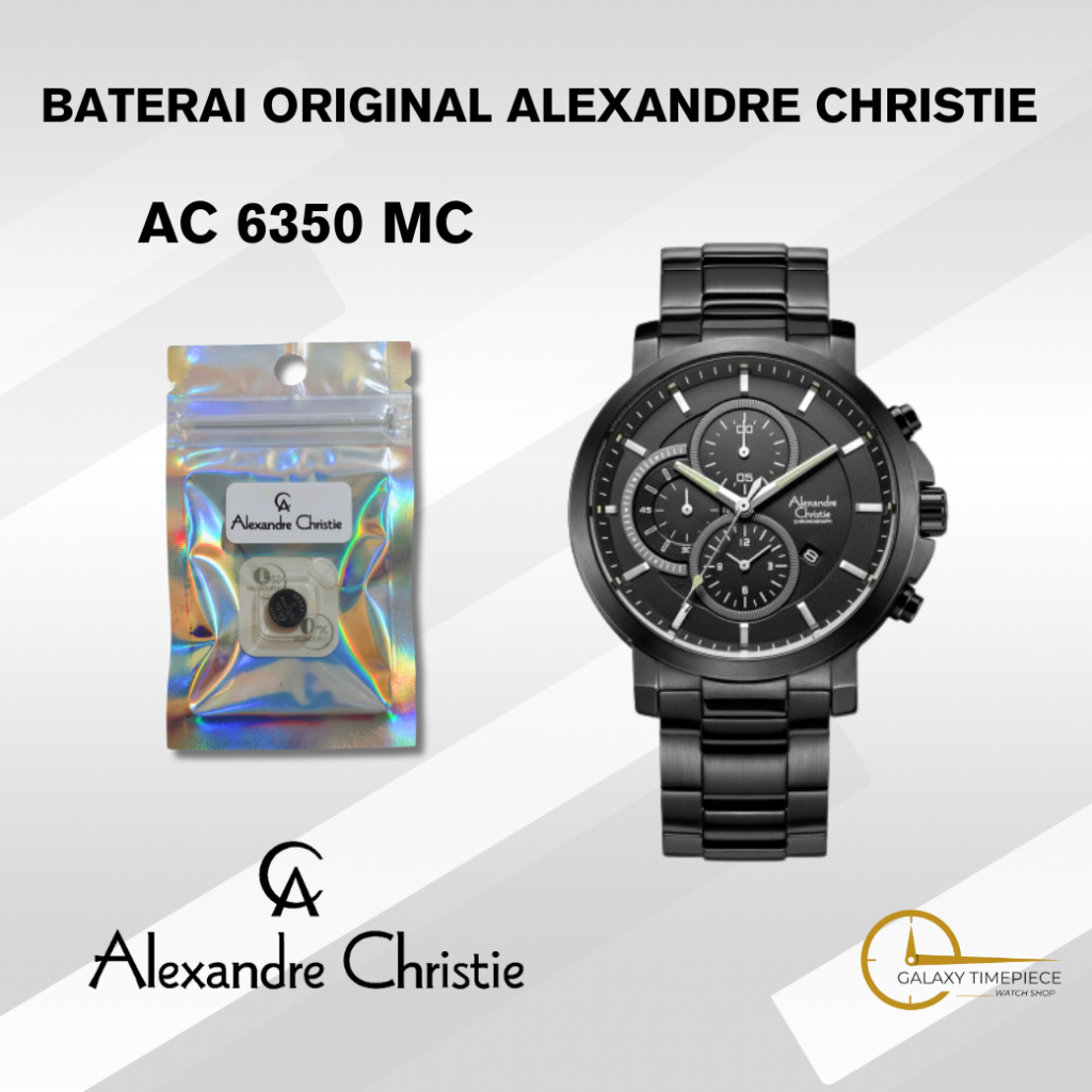 Baterai Jam Tangan Original Alexandre Christie 6350 MC