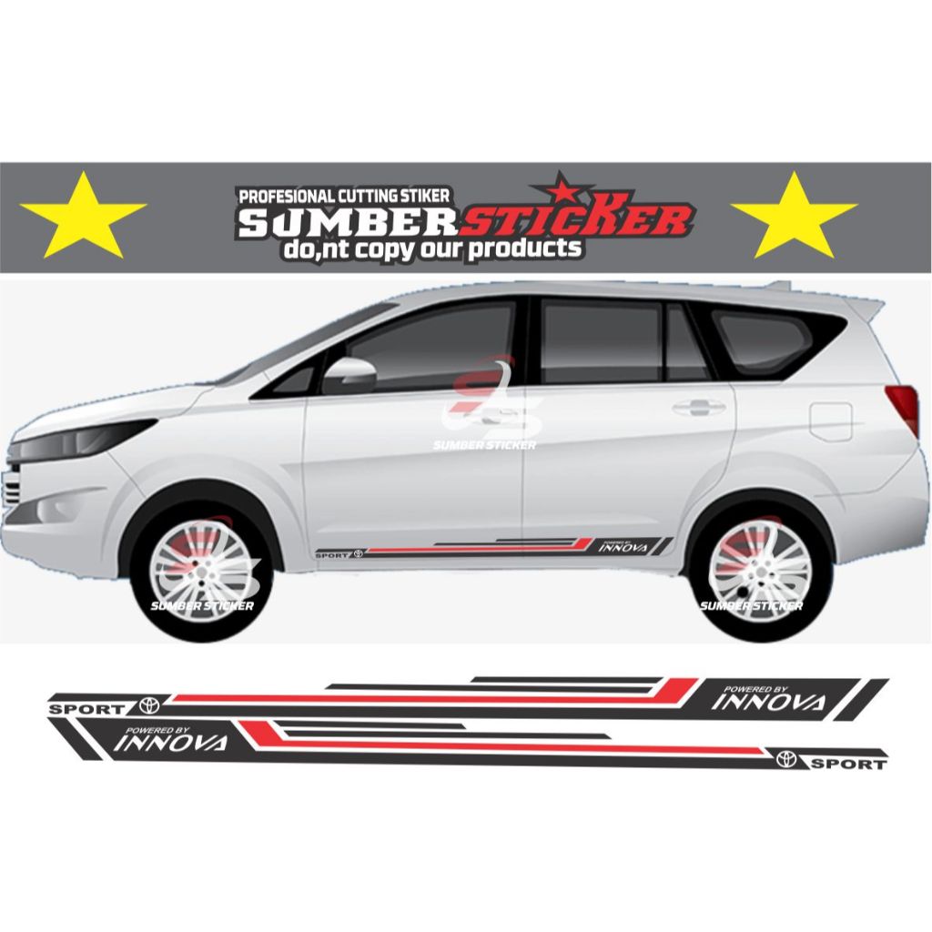 Sticker Aksesoris INNOVA  Sticker Mobil TOYOTA INNOVA  Keren