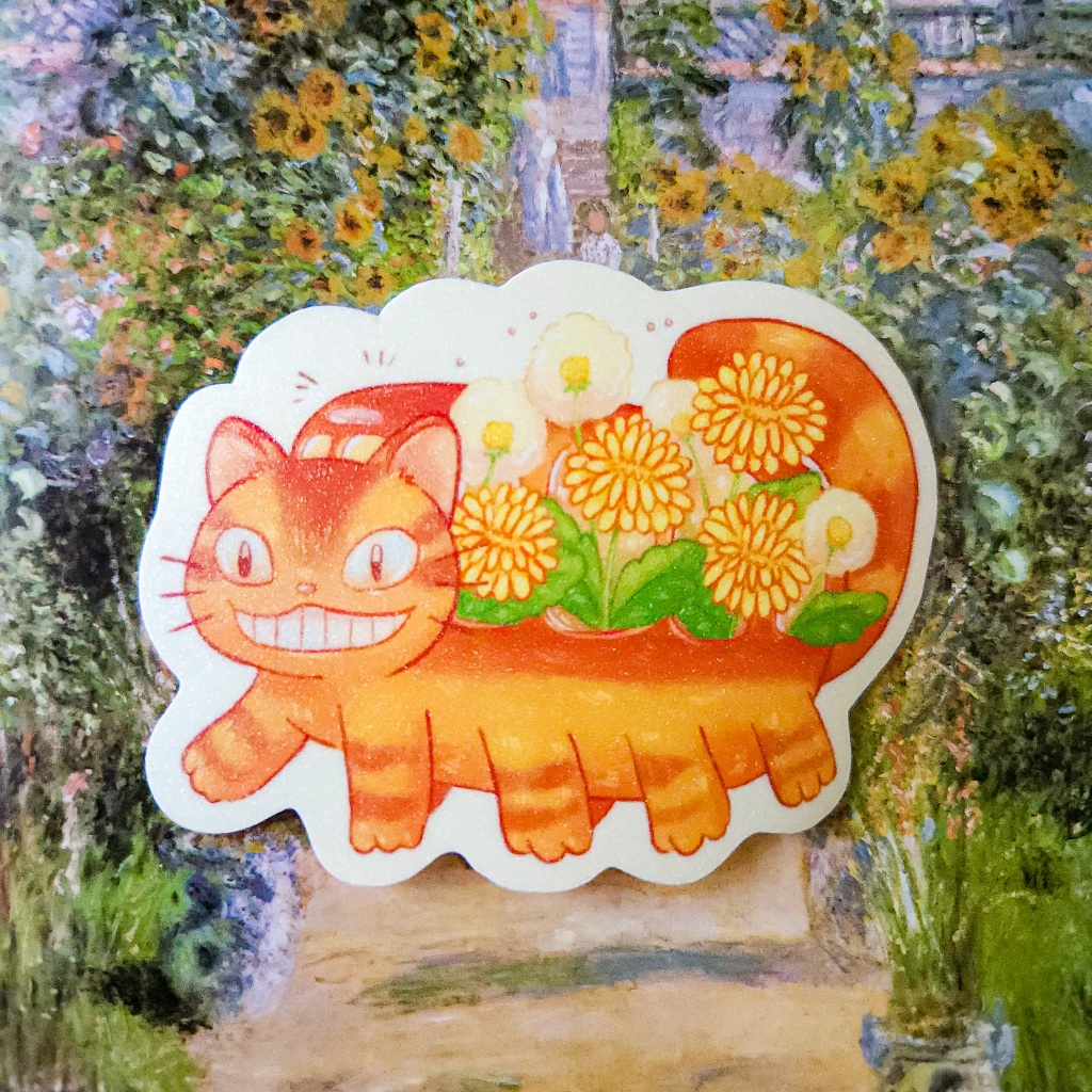 

Catbus "My Neighbor Totoro" Glitter Die Cut Stickers | Ghibli Sticker
