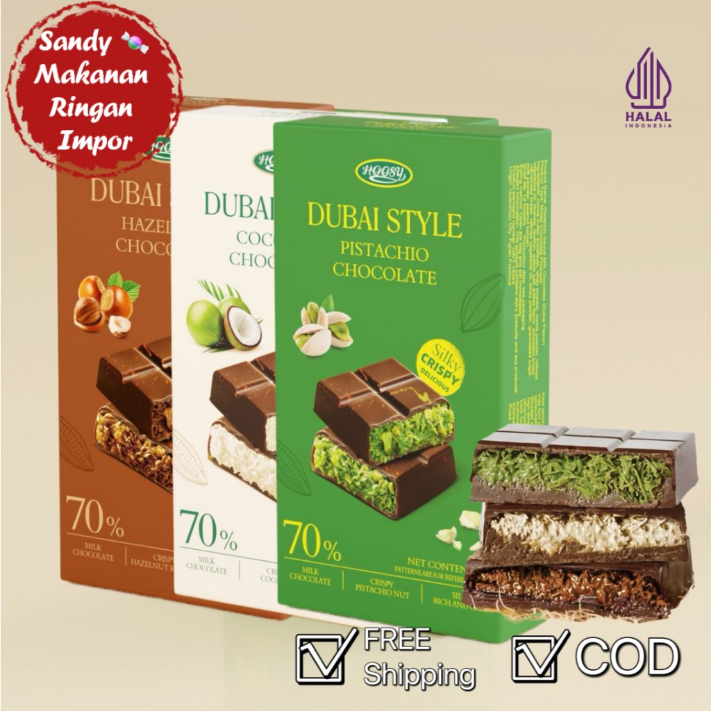 

【HALAL】Dubai Chocolate Snacks 60g 1 kotak Nutrisi dan pelawan rasa lapar, dibungkus satu per satu, mudah dibawa Sarapa nuntuk Keluarga Sehat