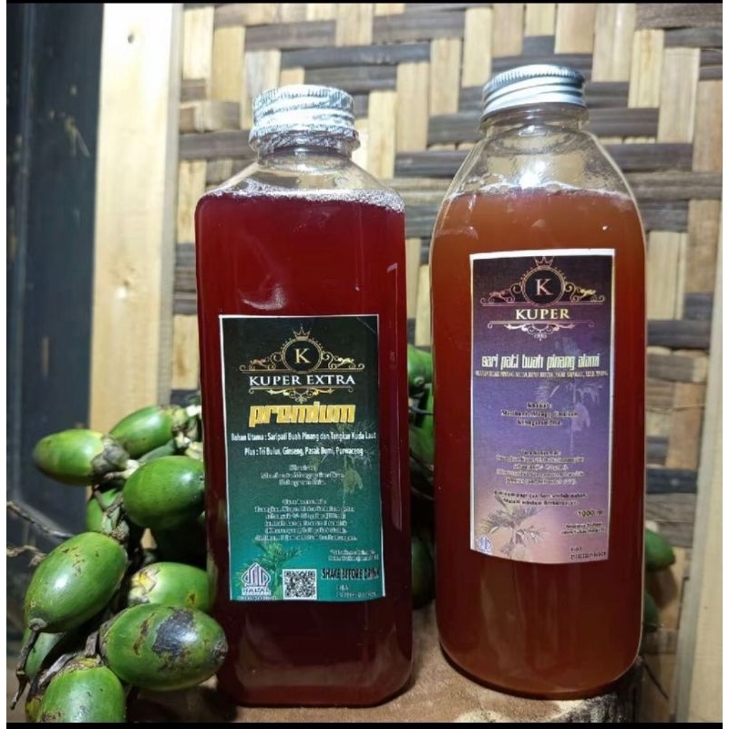 

Kuper extra premium 1 liter + Saripati buah pinang 1 liter