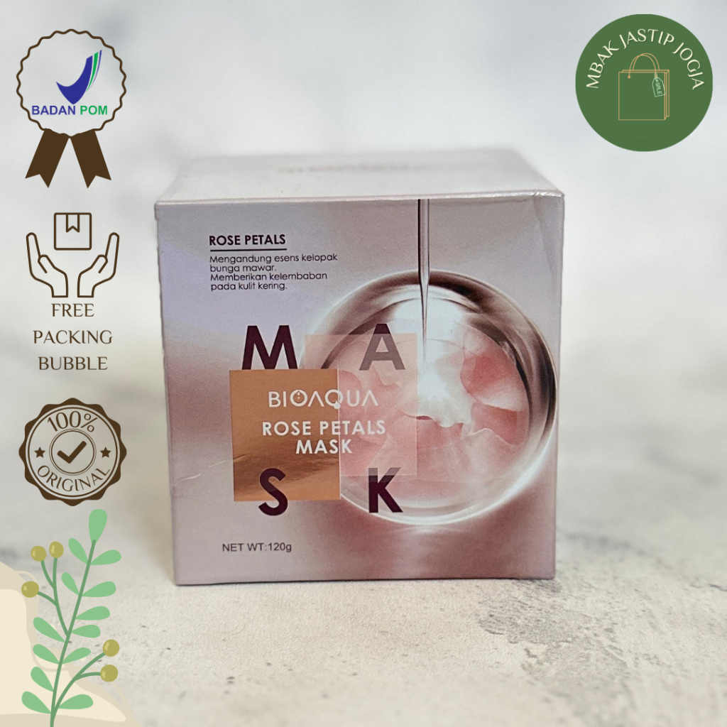 Bioaqua Rose Petals Mask kelopak mawar asli 120 g