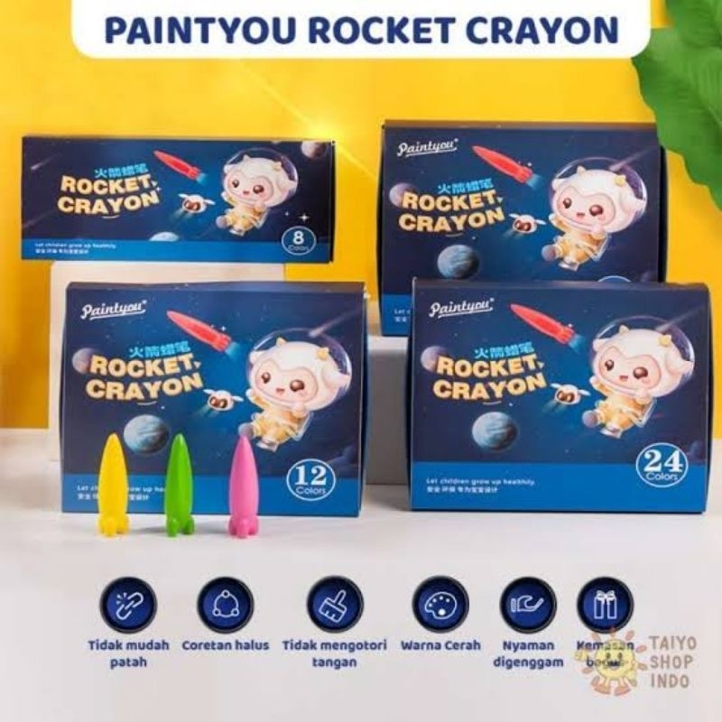 

PAINTYOU ROCKET CRAYON / CRAYON MINYAK OIL PASTEL