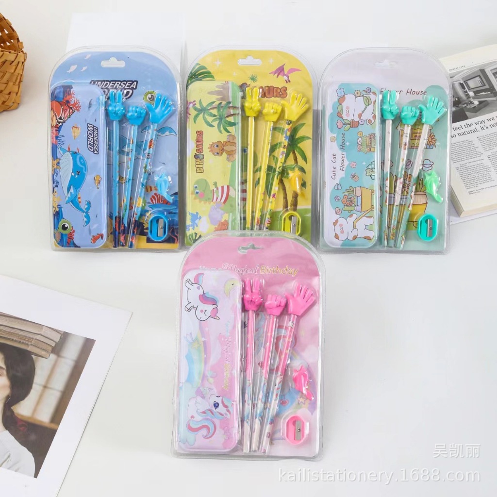 

{Sanrio} Set Alat Tulis Kotak Pensil & Pensil Jari Lucu & Unik Sanrio Kuromi/Melody/Cinnamoroll