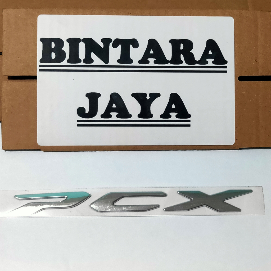 EMBLEM HONDA PCX TULISAN PCX 17 CM ORIGINAL LOST PACK