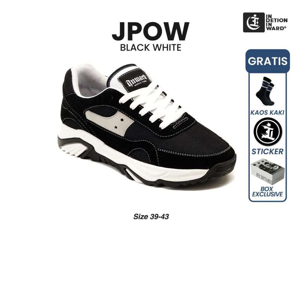 Indetion Inward - JPOW vol 2 Black white | Sepatu Pria | Sneakers