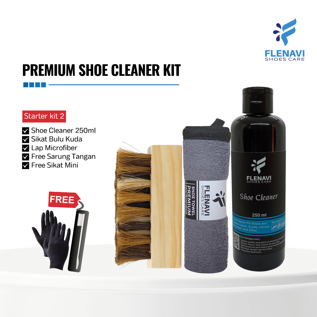 Flenavi Starter Kit - Sabun Cuci Sepatu Shoes and Care