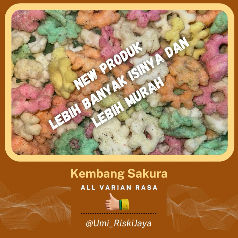 

NEW PRODUK KEMBANG SAKURA ALL VARIAN RASA 1.5KG (1500GRAM)RENYAH GURIH