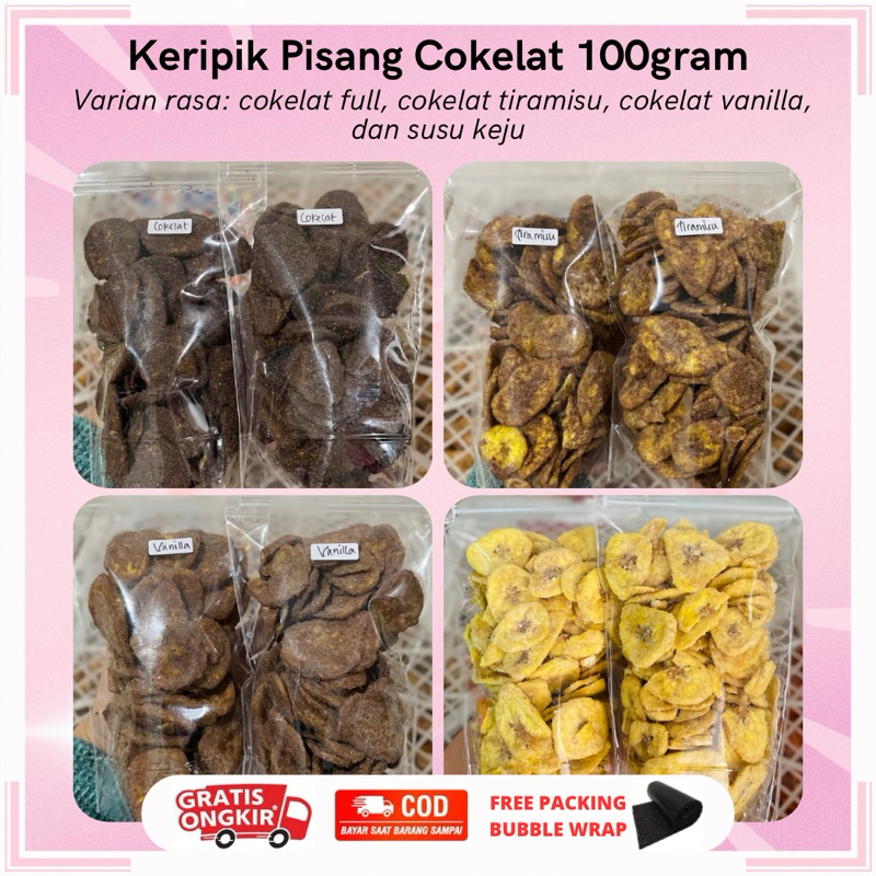 

KERIPIK PISANG COKELAT BUBUK 100GRAM | KERIPIK PISANG COKELAT TIRAMISU | KERIPIK PISANG COKELAT VANILLA