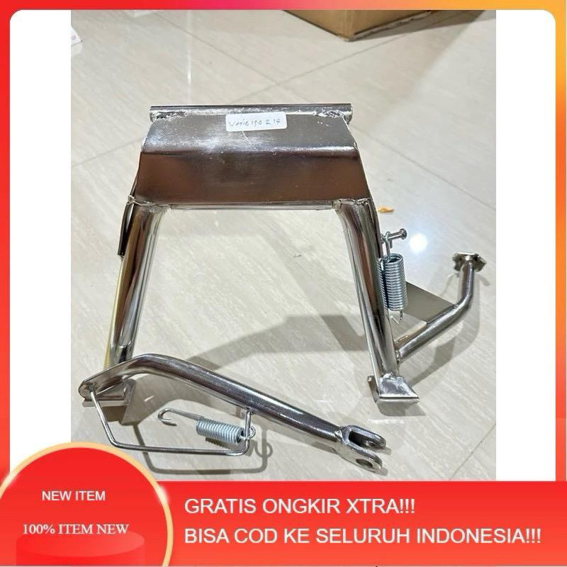 STANDAR 2 TENGAH CROME +STANDAR SATU SAMPING CHROME VARIO125 OLD VARIO125 NEW VARIO150 NEW R17 BISA 