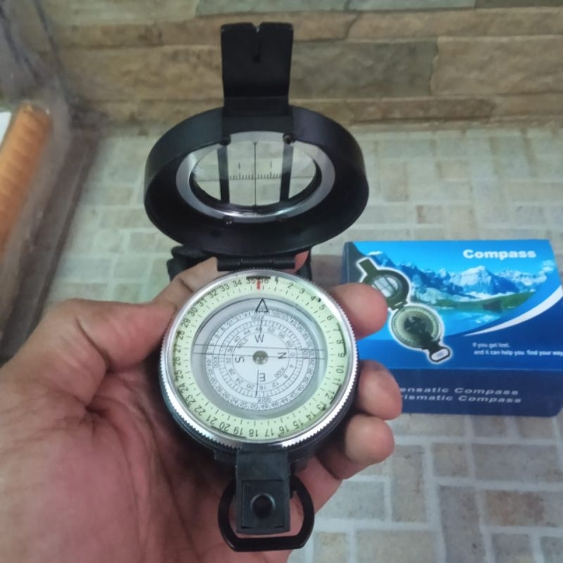 Kompas Camping hiking DC 60-1B Kompas Bidik Lensatic body Aluminium