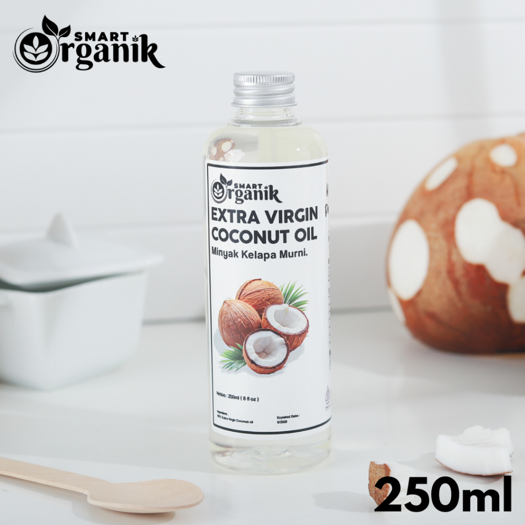 

SMART ORGANIK Extra Virgin Coconut Oil VCO 250ml Minyak Kelapa Murni Asli Organik 100% Tanpa Pengawet Buatan