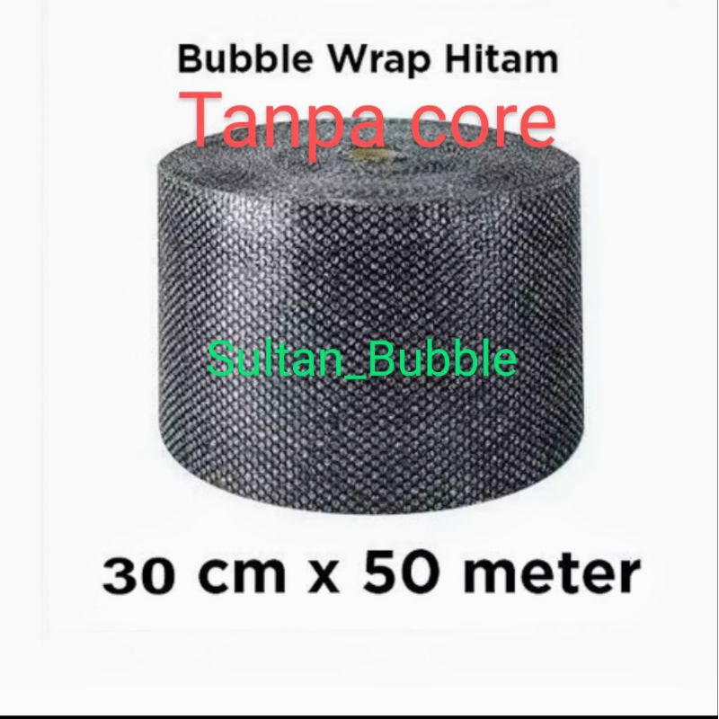 

bubble wrap 30cm x 50m tanpa core hitam tebal dan berkualitas berat murni