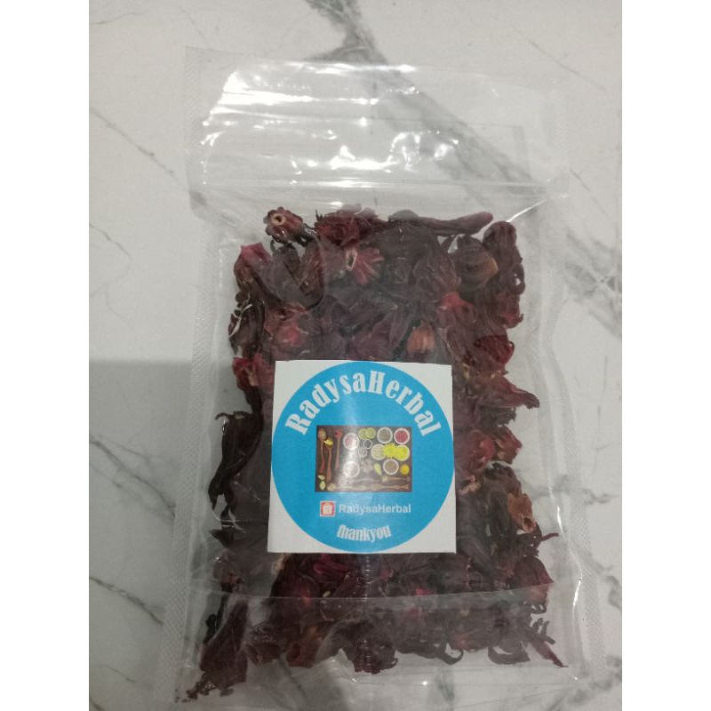 

Bunga Rosela Merah Kering Premium/Tea Berat 100gr