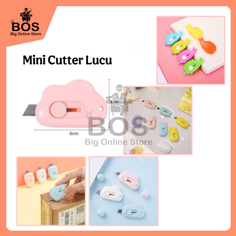 

BOS - Mini Cutter Portable / Pisau Pemotong Kertas Dan Paket Mini Cutter Serbaguna
