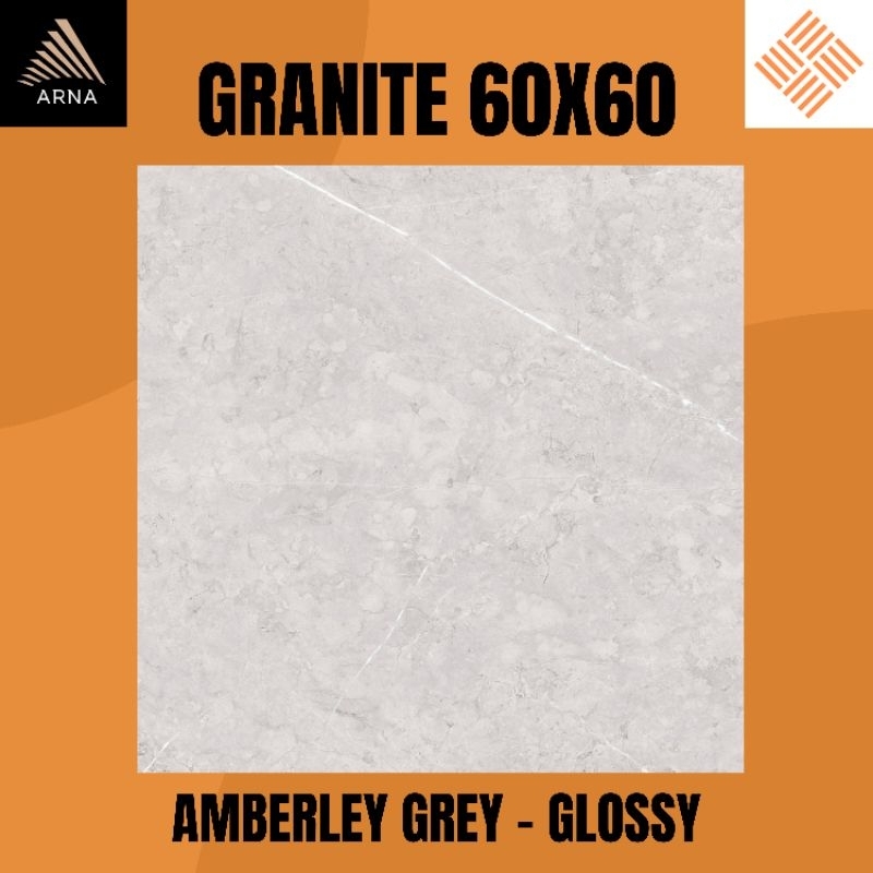 GRANITE LANTAI 60X60 AMBERLEY GREY KW1 | GLOSSY | ARNA