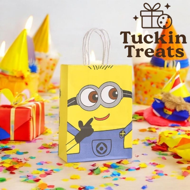 

MINIONS is CURIOUS/PAPER BAG/GOODIE BAG/TAS SOUVENIR/TAS HADIAH/MINIONS