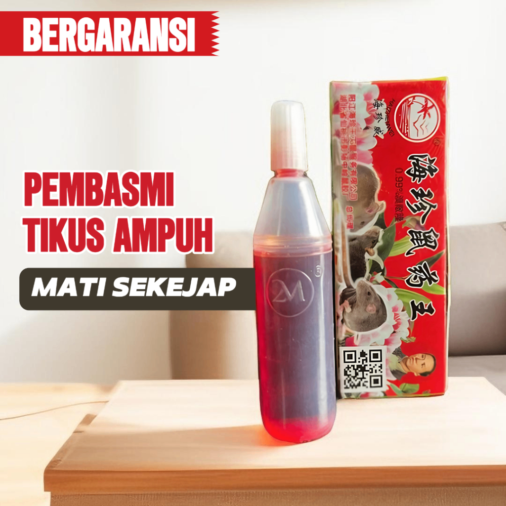 Harapan Tani - Haizhenwei - Tetes Pembasmi Hama Tikus, Racun Tikus Cair Mati Kering Tanpa Bau