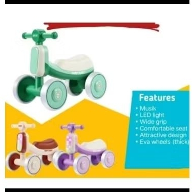 ride on anak mobil dorong sepeda dorong sepeda manual mainan anak rider on