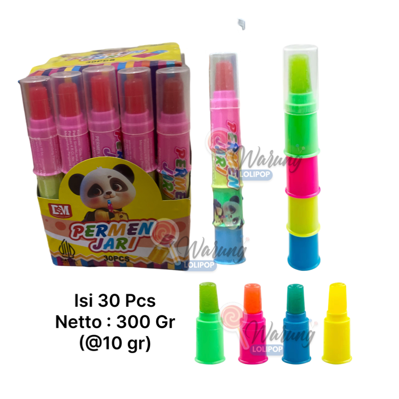 

Permen Jari 30 X 10 Gr Rasa Buah Buahan by Warung Lolipop